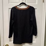 Ralph Lauren Lauren  Faux Suede Trim V-Neck‎ Top Photo 4