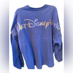 Disney Walt  World 50th Anniversary Purple Glitter Sparkle Adult XL Spirit Jersey Photo 7