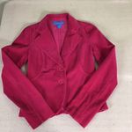 French Connection Women Fcuk jeans Pink Corduroy waist blazer Size small. Photo 3