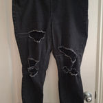 Maurice's  XL  Black Distressed Skinny Jeans Photo 0