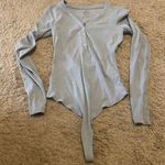 Nike Gray Long Sleeve Bodysuit Photo 0