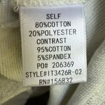 BiBi LOVE Heart Patchwork Slit French Terry Sweatshirt Grey Size Small (S/M) Blue Photo 7