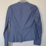 Sugar Lips Chambray Cotton Blazer XS Light Blue Open Front NWT Photo 4