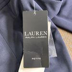 Lauren Ralph Lauren Dress Pants Womens 14P Navy Wide Leg Pleated High Rise $145 Blue Photo 7