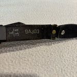 Brighton  Concho Belt Unisex Black Western Silver Gold-tone Metal Conchos L34 Vtg Photo 4