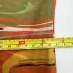 Kai Collective Gaia Mini Dress Printed Mesh Turtleneck Orange Photo 7