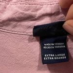 basic editions Y2K NWT pink oversized cotton deadstock camp shirt pocket Photo 3