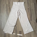 H&M  Beige Knit Ribbed Wide-Leg Pants Size Small NWT Photo 0