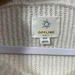 Aerie Offline Twist Sweater in Off White Size Medium Photo 5