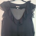 Olsenboye  Black Sheer Tunic Top Photo 1