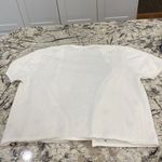 Yarnworks Vintage Floral and White Short Sleeve Button up‎ Top- Size Large Photo 5