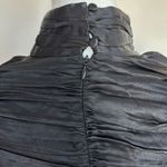 ZARA  Limited Edition Long Sleeve Satin Ruched Mini Dress Size M new with tags Photo 7