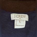 J.Crew Muscle Shirt Blue White Anchor Logo Cotton Stretch Casual SZ L Photo 4
