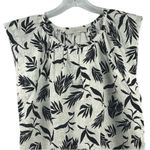 Loft  Women's Sleeveless Floral Eyelet Tank Top White Size S Casual Photo 1