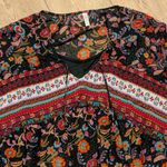 Xhilaration NEW‎  Plus 2X Black print Dress peasant hippie boho chic NWT Photo 2