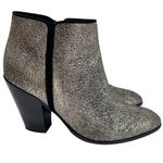 Giuseppe Zanotti  Metallic Leather/Suede Ankle Boots Photo 1
