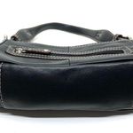 st. john's bay RARE- Vintage 90's Black Cowhide Leather Mini Shoulder Bag Photo 2