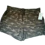 Athleta Black Olive Camo Farallon Elastic Waist Pockets Shorts Size 26 NEW Photo 2