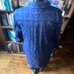 Lauren James navy & pink plaid L classic shirt dress Photo 1