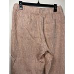 J JILL Pure Jill Size Small Linen Pants Rose Cropped Classic Casual Lagenlook Pink Photo 3