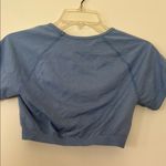 Alphalete light Blue Fitted Crop T-Shirt Photo 3