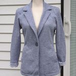 matty m  Single Button 3/4 Rolled Sleeve Knit Blazer Photo 2