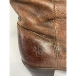 Frye Women's 7 B Brown Leather Jackie Button Tall Western Riding Boots Photo 8