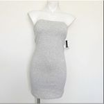 BP Nordstrom Bodycon tube strapless dress MEDIUM heather gray Photo 6