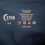 Zyia Active Leggings Women 6 8 Teal Blue Cropped Capri Pants Yoga Gym Athleisure Photo 4