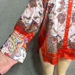 ZARA Multicolor long sleeve Paisley button-down shirt sz L Photo 4