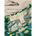 WAYF  Kelly Green Floral Tank with Rouching Size Small Photo 1