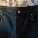 Newport News  genuine leather black pants. Excellent condition. Size 6T Photo 2
