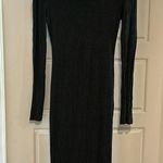 Dark gray long sleeve maxi dress size medium Photo 0