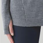 Lululemon sweat & savasana merino wool sweater cowl neck $148 fall gray Photo 3