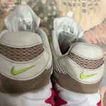 Nike  Air Sneakers in White and Neon Yellow Photo 7