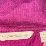 Soft Surroundings The Soho Hoodie Tunic Size Medium Purple Pink Long Sleeve Photo 2