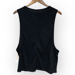 Victoria's Secret Sport Black Tank Pink Silver Geometric Graphic Medium NWT Photo 2