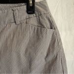 Talbots Hampshire Ankle Pants Women's Size 10 Curvy Fit Grey White Striped Coast Photo 5