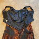 JS Collections Whimsigoth Woodland Fairy Whimsical Vtg Velvet Burnout Long Sleeveless Dress 4 Photo 7