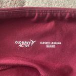 H&M Burgundy hoodie jacket zip down divided with old navy high rise go dry capris Photo 8