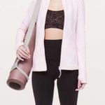 Lululemon Flow Y Bra Nulu Spanish Rose Lacescape Pink Black Size 4 Soft Like New Photo 3