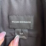 Club Monaco  Drape Black Open Front Zipper Blazer Career Office Wear Size Small Photo 2
