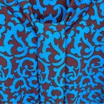 Chico's Chico’s Black and Electric Blue Fleur de Lis Print Sleeveless Blouse Size 3/XL Photo 3