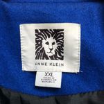 Anne Klein Ann Klein royal blue XXL double breasted lightly worn wool coat PTP 24 length 36 Photo 2