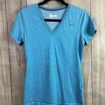 Nike  Women's Light Blue V-Neck Dri-FIT Tee Photo 0