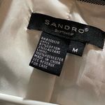 Sandro  black & white plaid pea coat style Jacket Photo 2