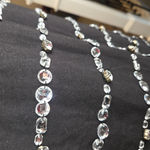 INC International Concepts Black Rhinestone Embellished Shirt Top Size Large Photo 2