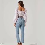 ASTR THE LABEL- VALO FLORAL EYELET LONG SLEEVE CROP TOP SIZE SMALL!!! Photo 2