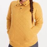 Marmot Goldenrod Roice Quilted Snap Outdoor Hiking Pullover Sweatshirt M Photo 0