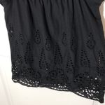 Lovestitch  Black Eyelet Top Small Photo 2